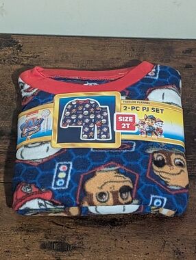 Paw Patrol Toddler 2-Piece PJ Set - Blue & Red Size 2T